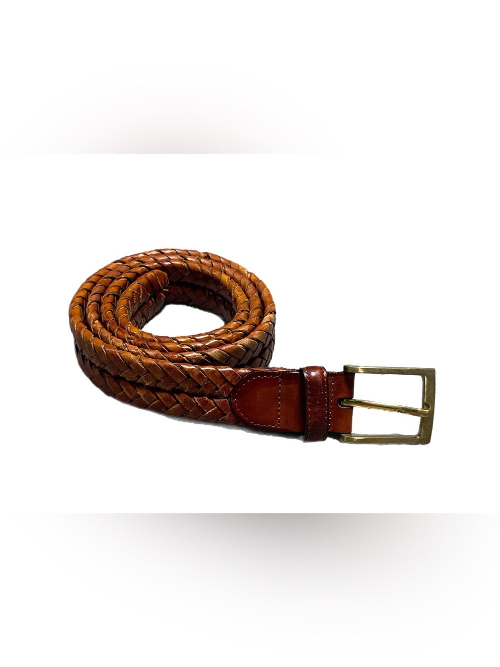Vintage Brooks Brothers Made in Italy Genuine Leather Braided Men’s Belt